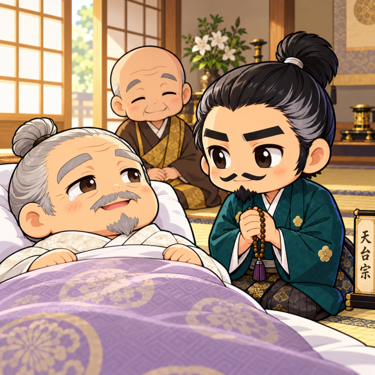 家康のために宗派を変えたのイラスト